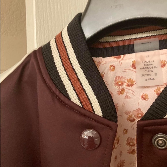 Coach revisable bomber jacket burgundy/ pink 
Size xs - Picture 7 of 10